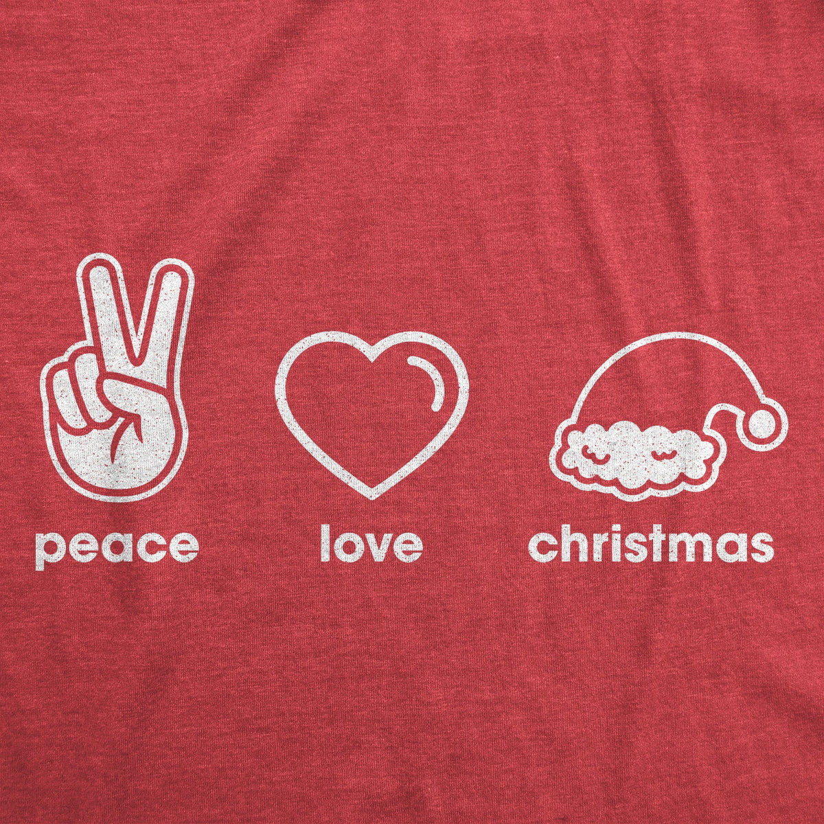 Peace Love Christmas Men's T Shirt