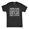 Science Is Real Black Lives Matter Men's T Shirt