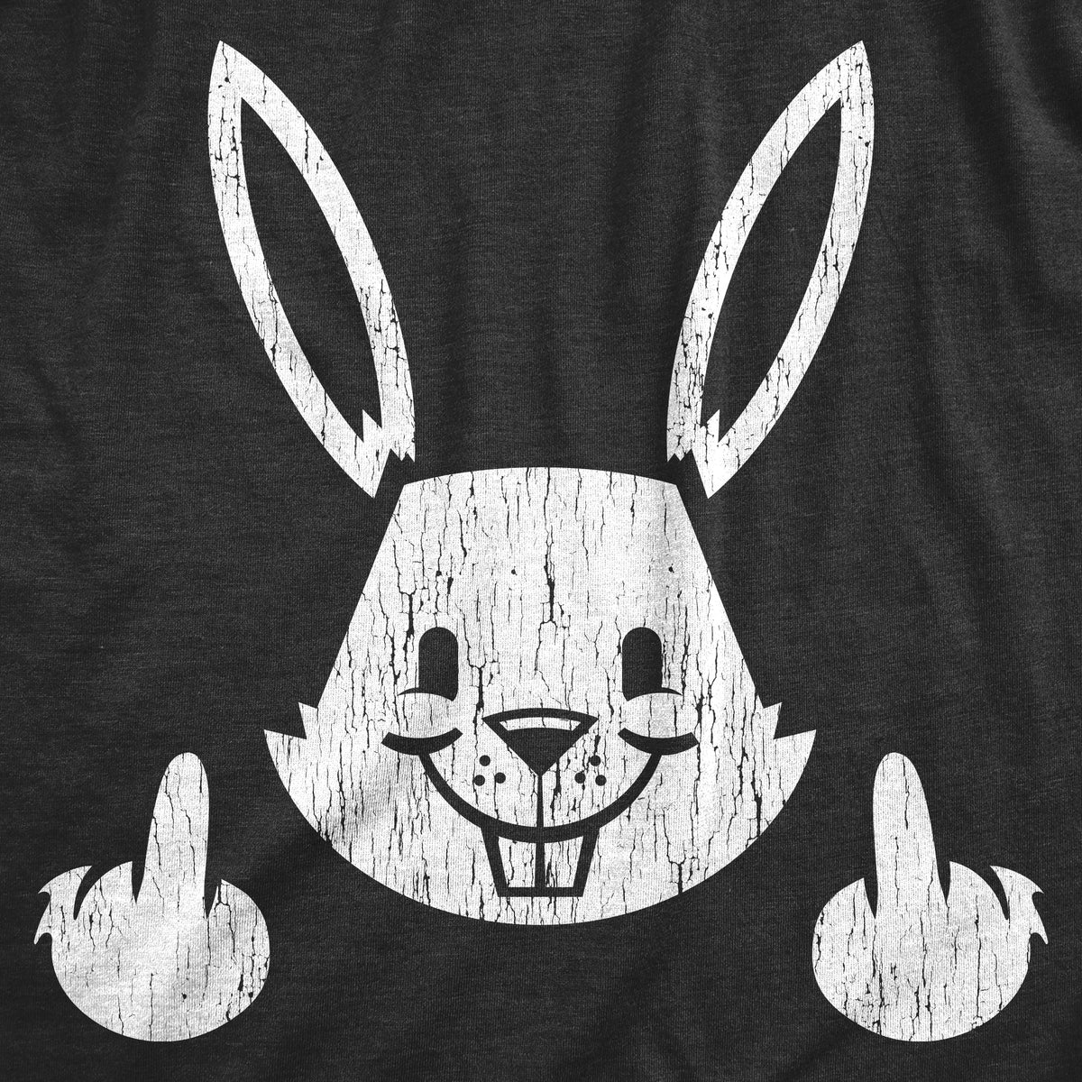 Bunny Flipping The Bird Men's T Shirt