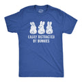 Easily Distracted By Bunnies Men's T Shirt