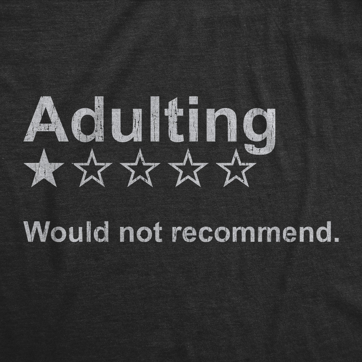 Adulting Would Not Recommend Women's T Shirt