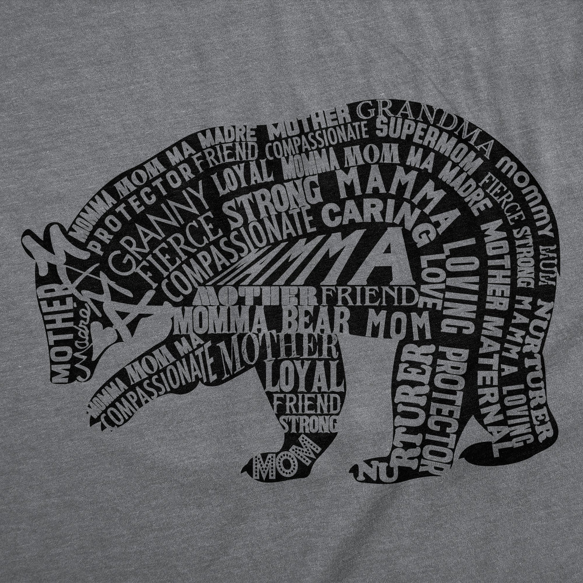 Mama Bear Text Women's T Shirt
