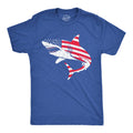 American Flag Shark Men's T Shirt