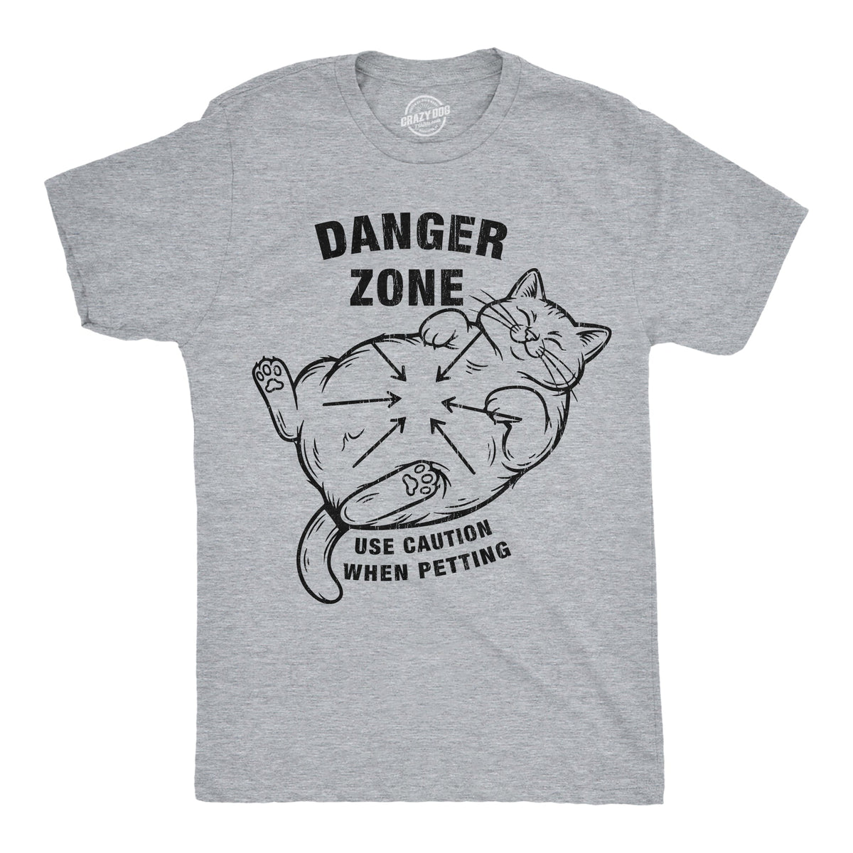 Danger Zone Use Caution When Petting Men's T Shirt