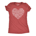 Word Heart Women's T Shirt