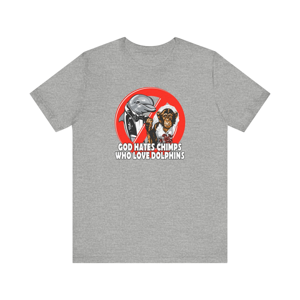 God Hates Chimps Who Love Dolphins - Men's T-Shirt