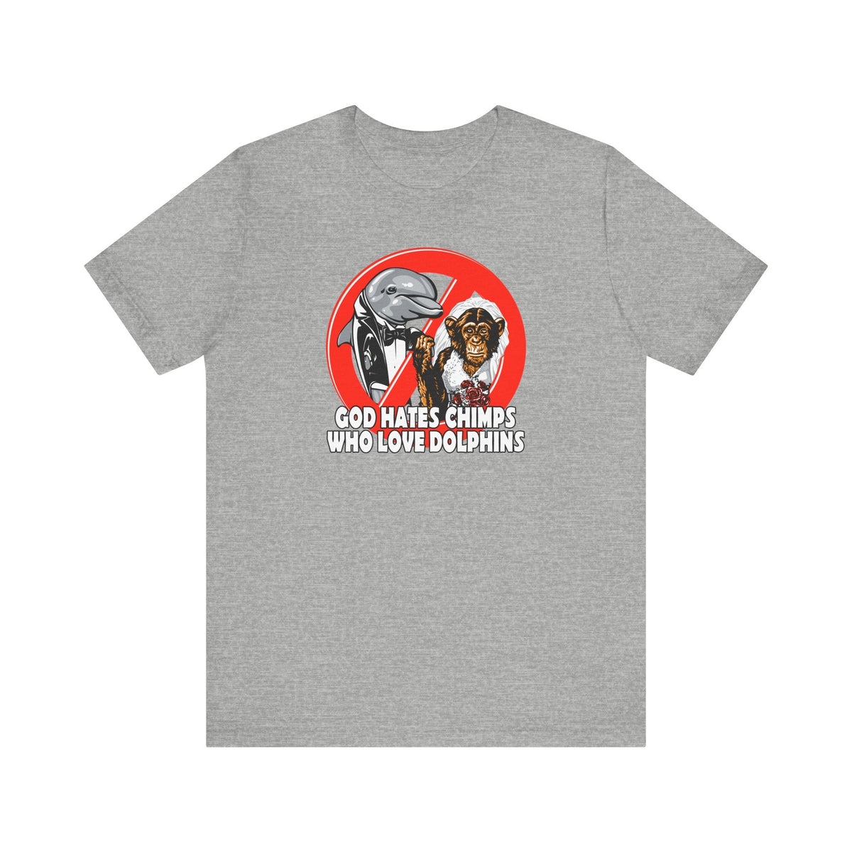 God Hates Chimps Who Love Dolphins - Men's T-Shirt
