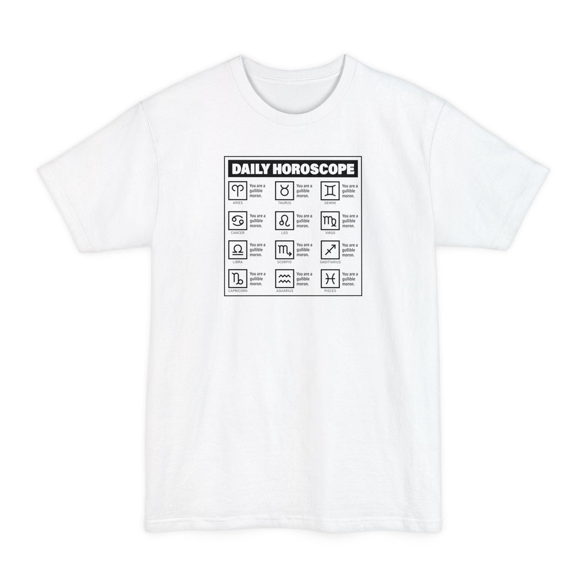 Daily Horoscope - Men's Tall T-Shirt