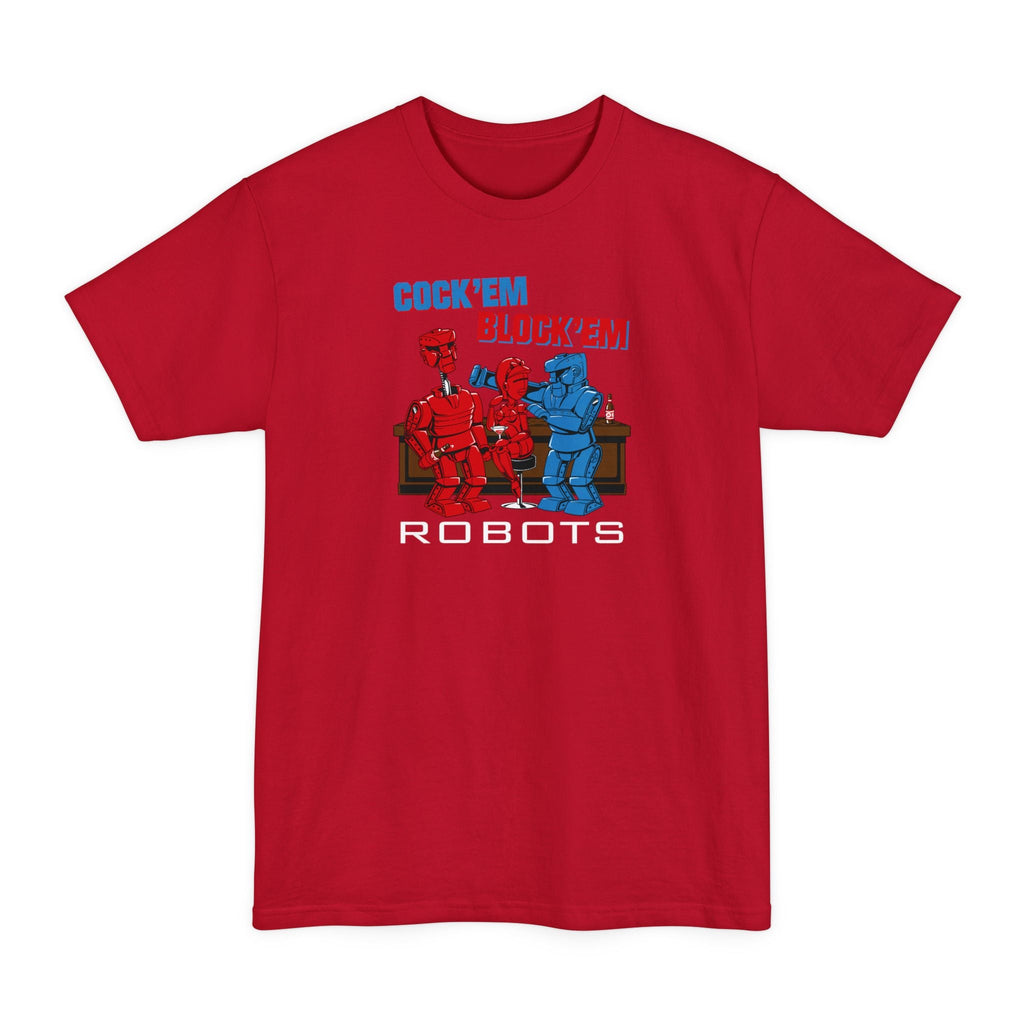 Cock'Em Block'Em Robots - Men's Tall T-Shirt