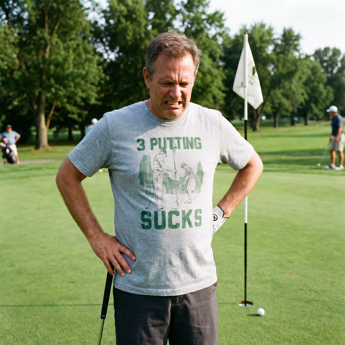 3 Putting Sucks Men's T Shirt