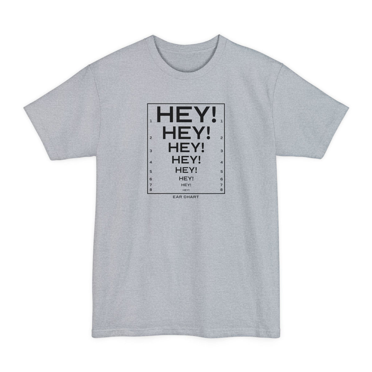 Ear Chart - Men's Tall T-Shirt