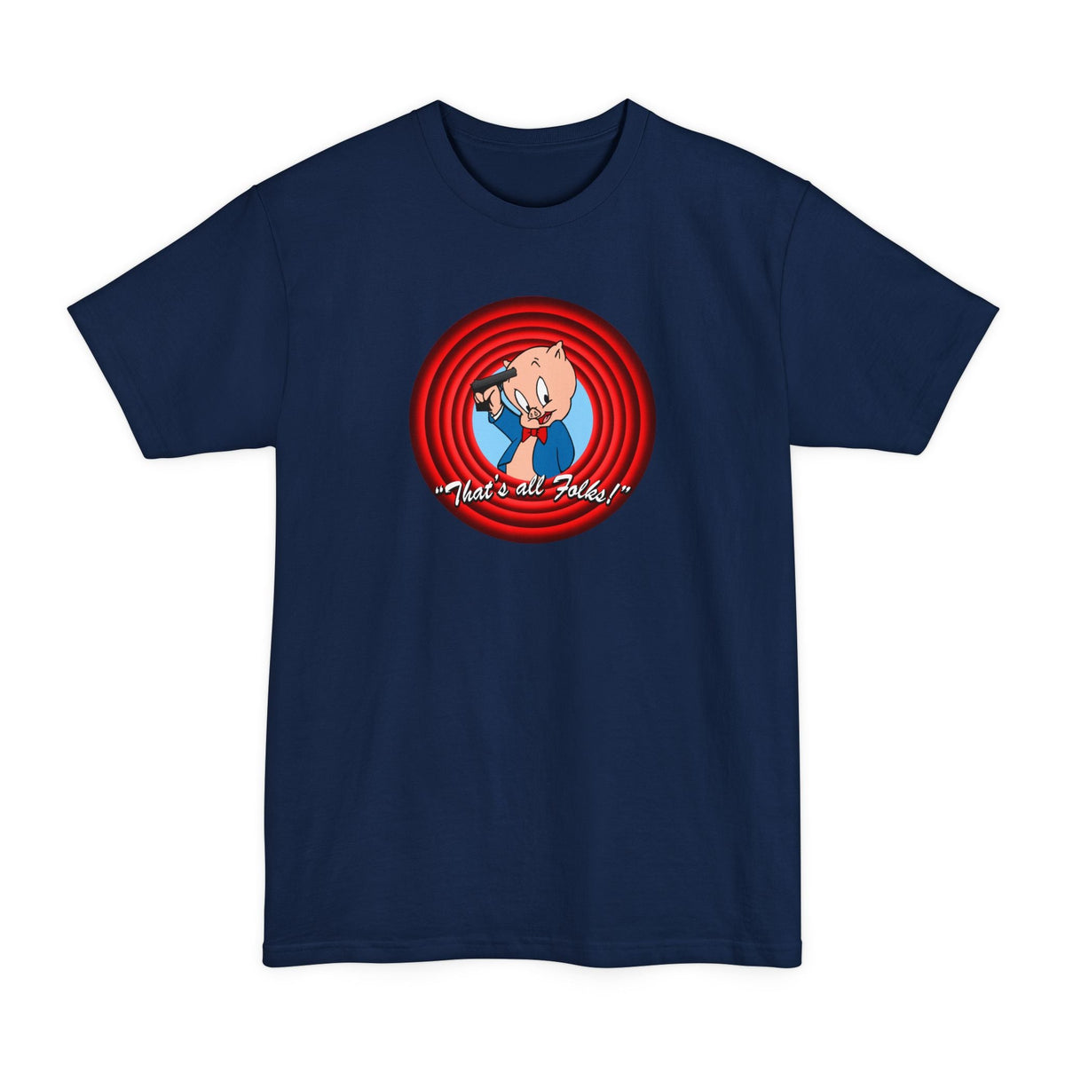 That's All Folks (Porky Pig) - Men's Tall T-Shirt