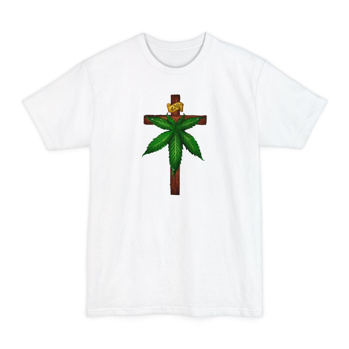 Marijuana Crucifixion - Men's Tall T-Shirt