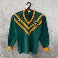 Vintage 1980's Australia Rugby League Shirt Peerless National Team Jersey Size S