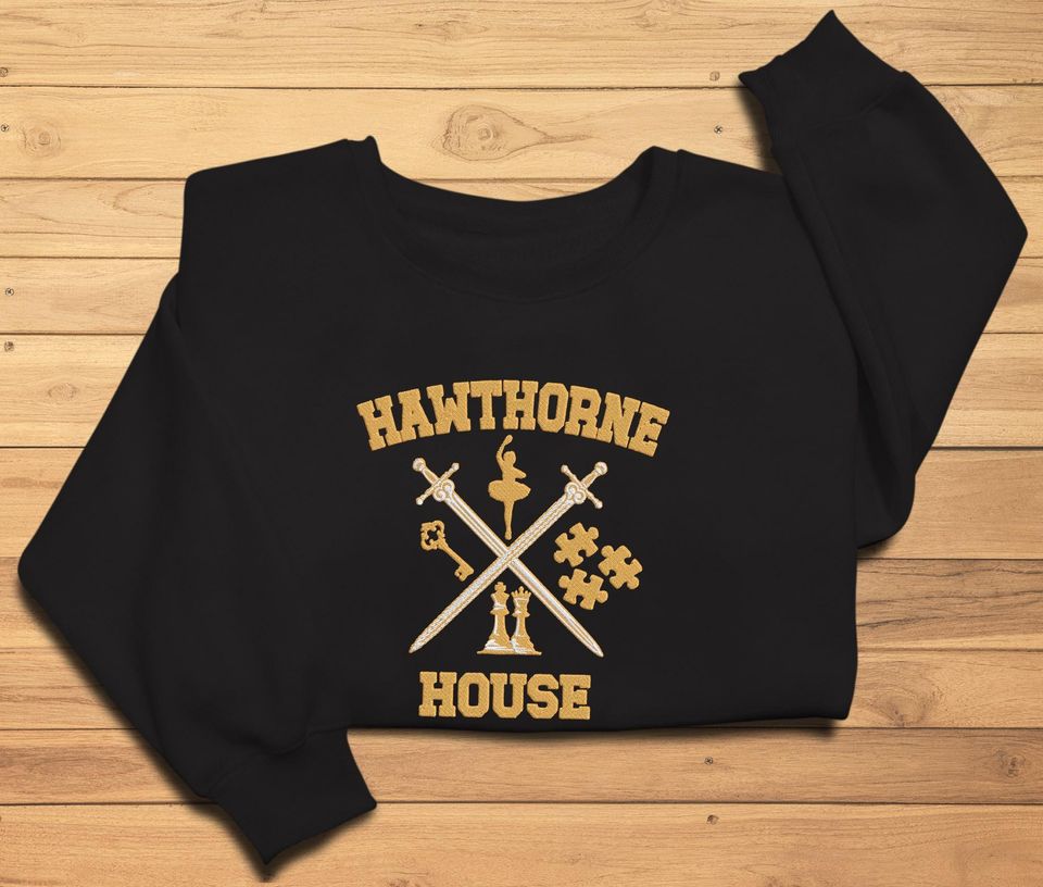 A Very Risky Gamble Embroidered Sweatshirt, Hawthorn House Sweatshirt, Inheritance Games Sweatshirt, Book Lover Gift