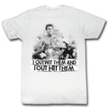 Muhammad Ali Out Wit Out It White Adult T-Shirt