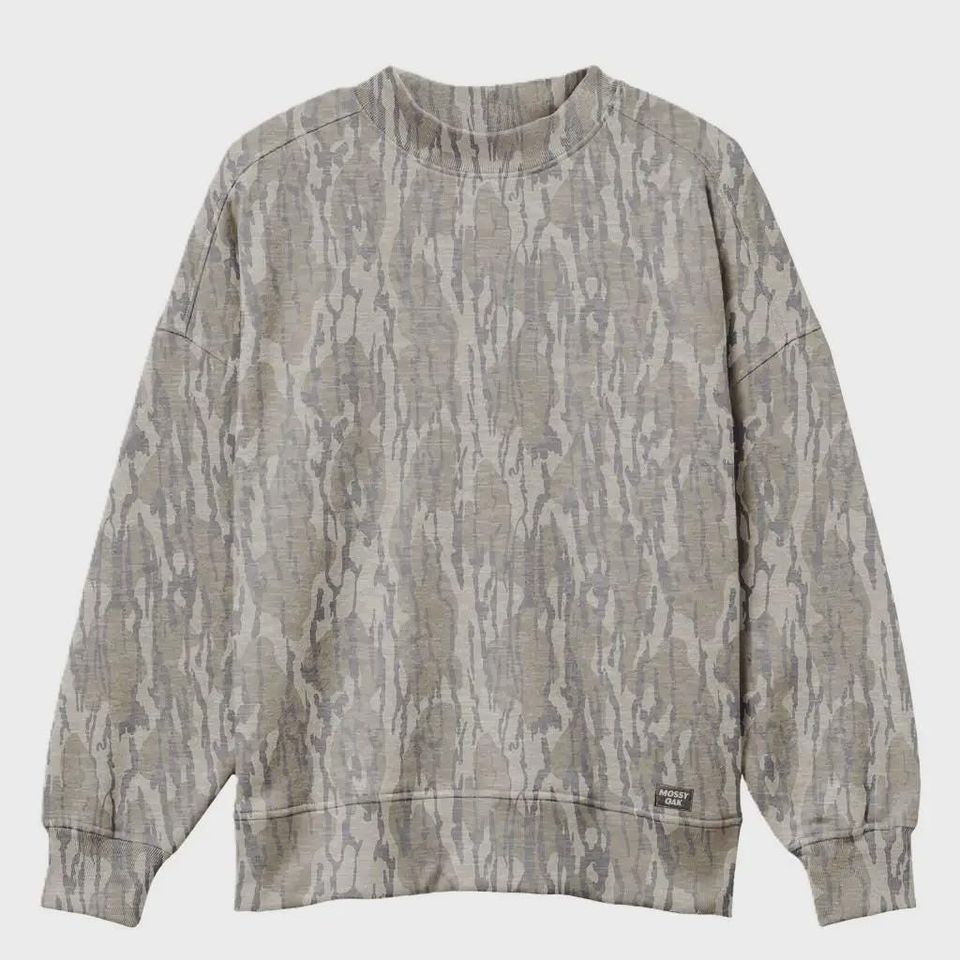 Mossy Oak Mockneck Sweatshirt Original Bottomlan Camo PREORDER