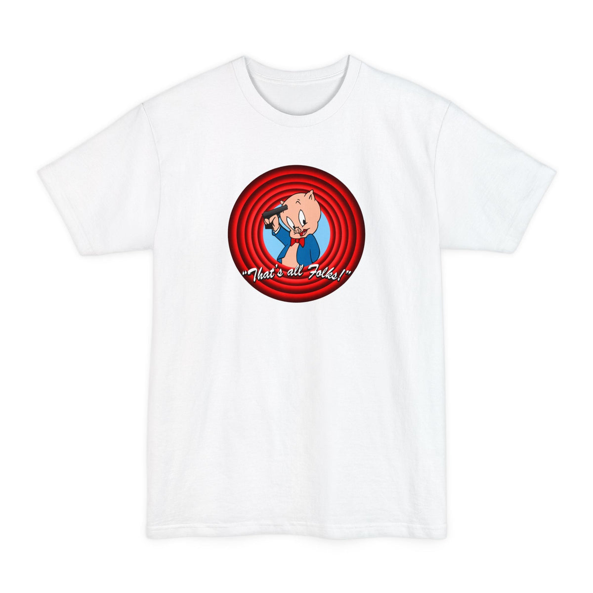 That's All Folks (Porky Pig) - Men's Tall T-Shirt