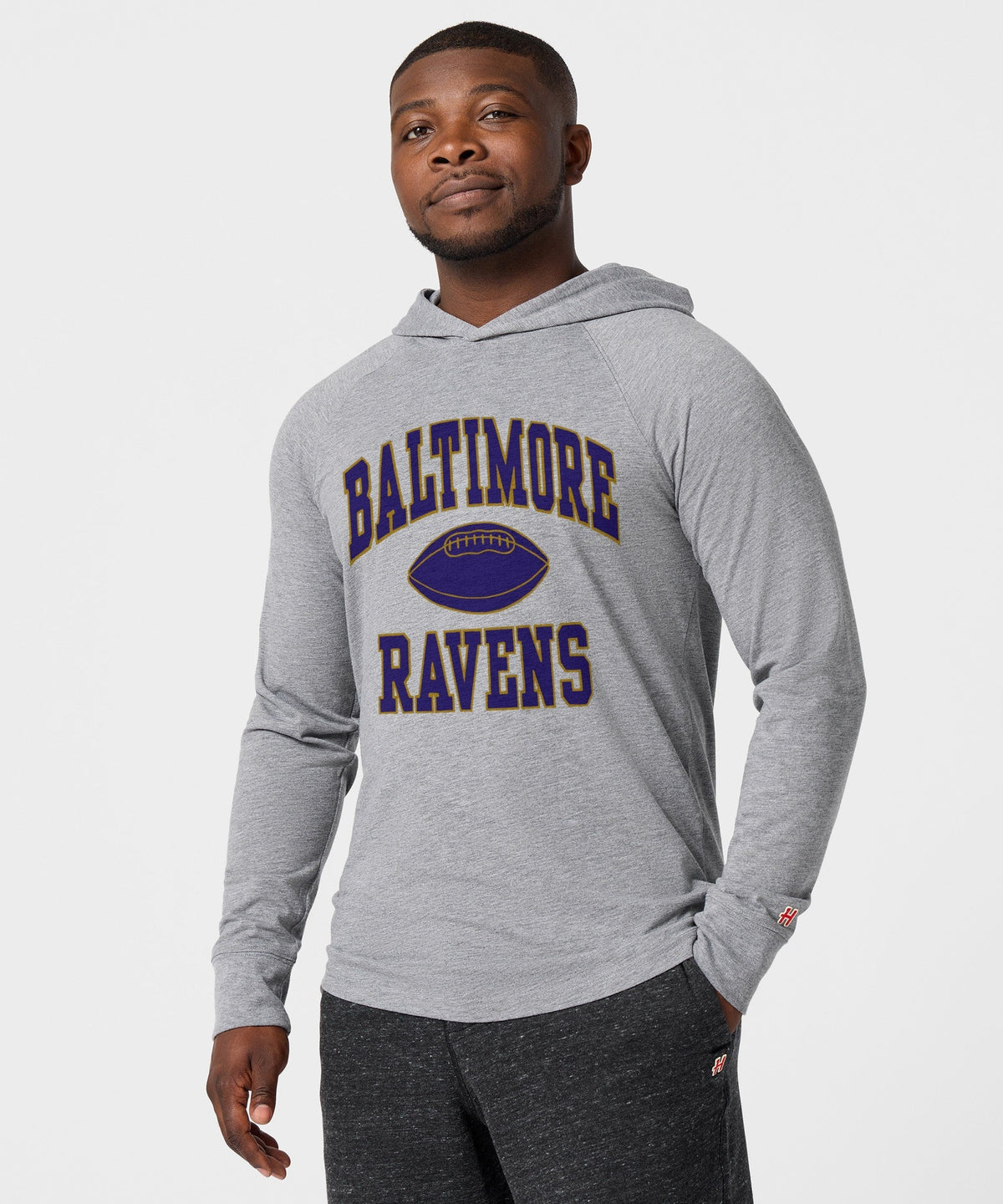 Baltimore Ravens Gridiron Lightweight Hoodie