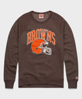 Cleveland Browns Helmet Retro Crewneck