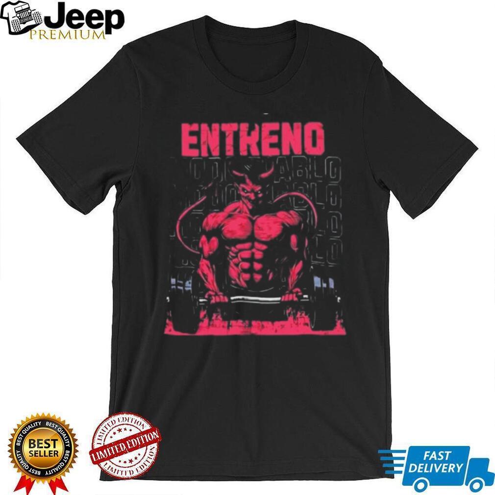 Entreno Modo Diablo Bodybuilder Devil Weightlifting shirt