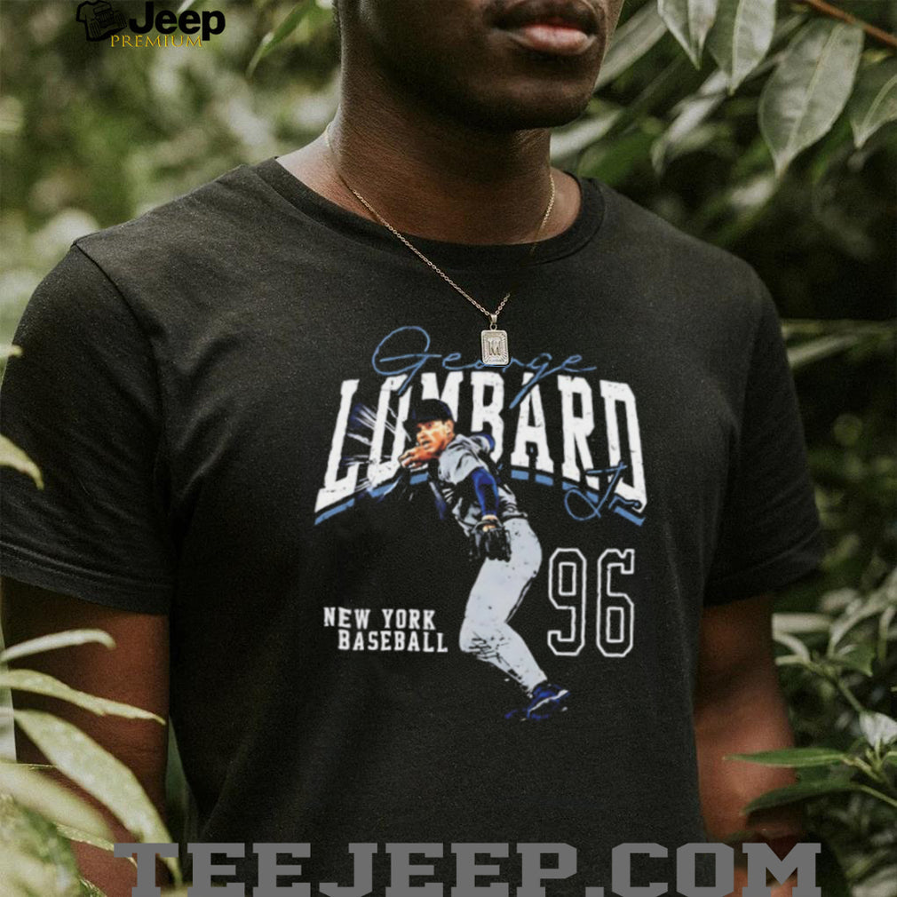 George Lombard Jr. number 96 New York Baseball signature shirt