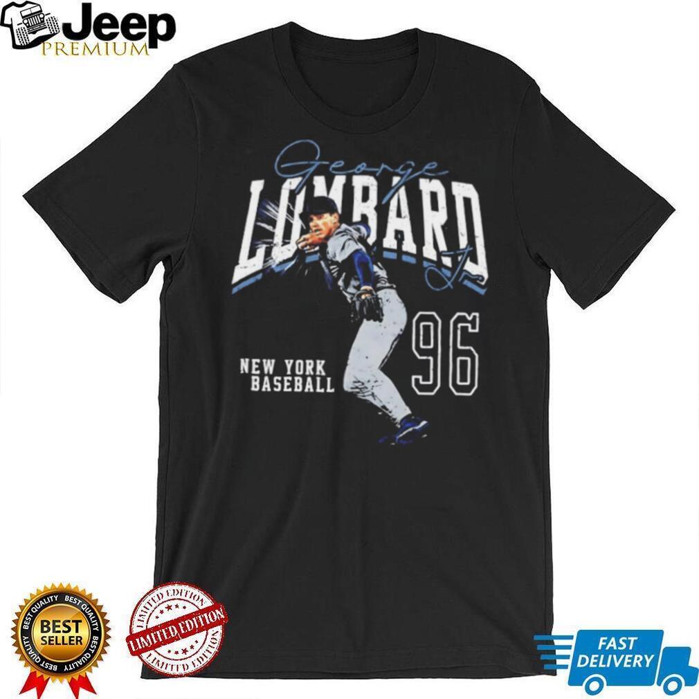 George Lombard Jr. number 96 New York Baseball signature shirt