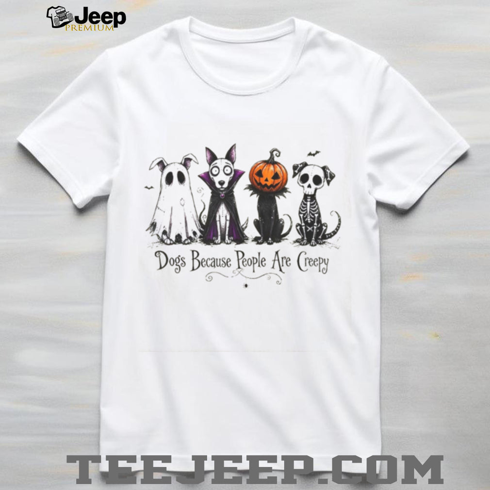 Halloween Spooky Dog Ghost Vampire Pumpkin Skeleton Shirt