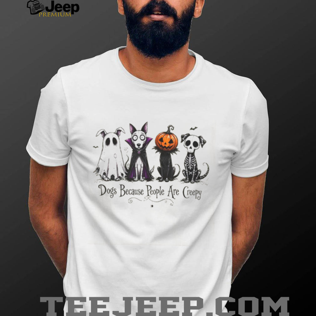 Halloween Spooky Dog Ghost Vampire Pumpkin Skeleton Shirt