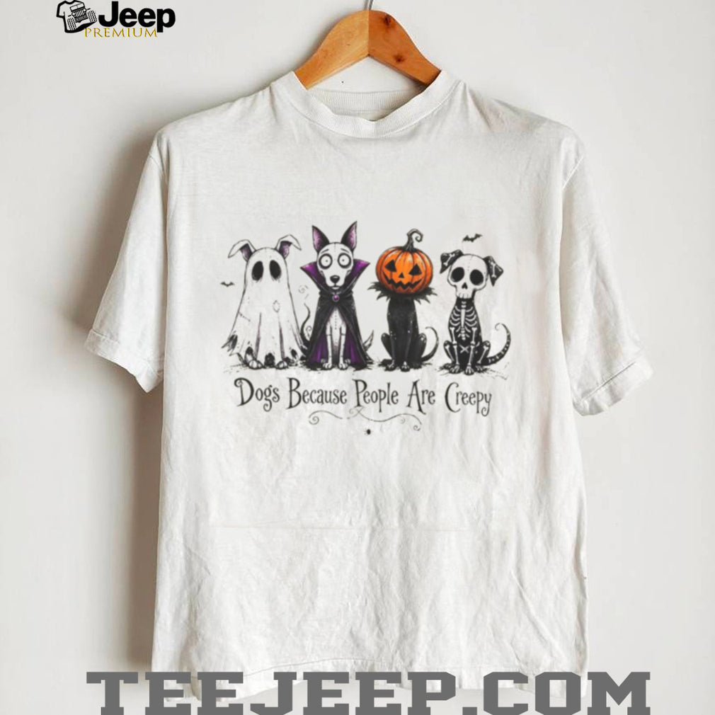 Halloween Spooky Dog Ghost Vampire Pumpkin Skeleton Shirt