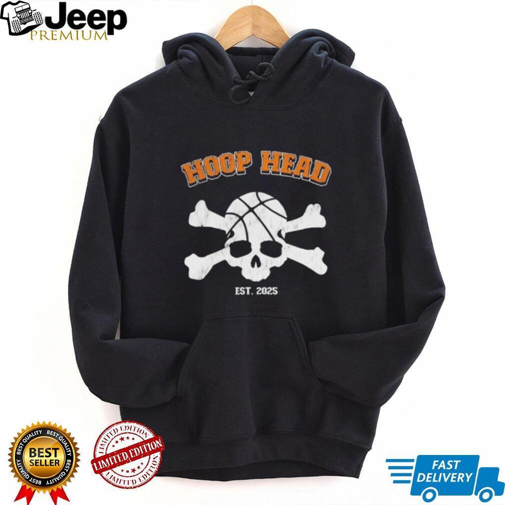 Hoop Head Est 2025 Basketball Skull hoops shirt