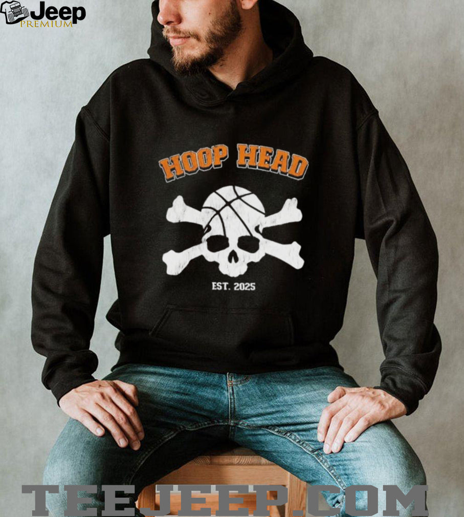Hoop Head Est 2025 Basketball Skull hoops shirt