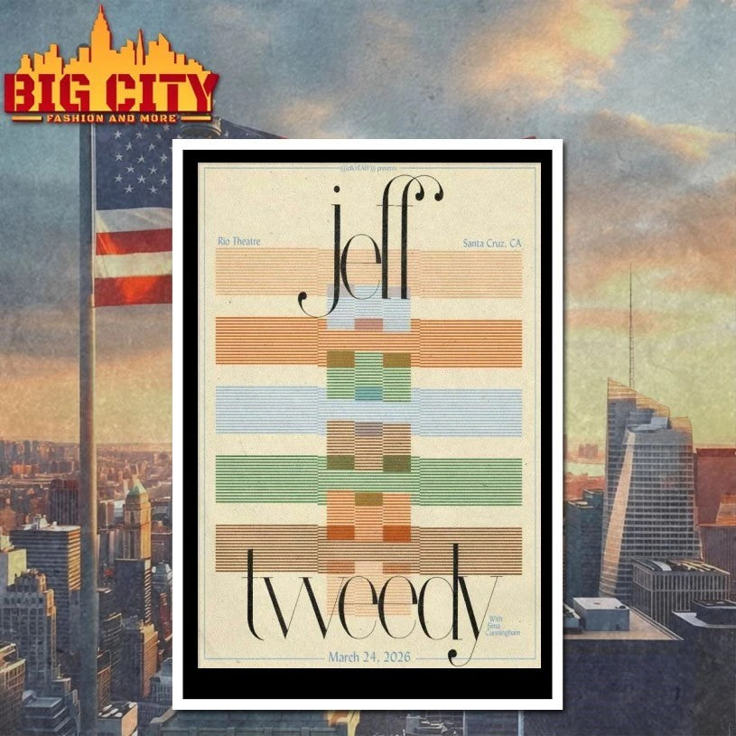 Jeff Tweedy 3.24.2026 Santa Cruz CA Poster t-shirt