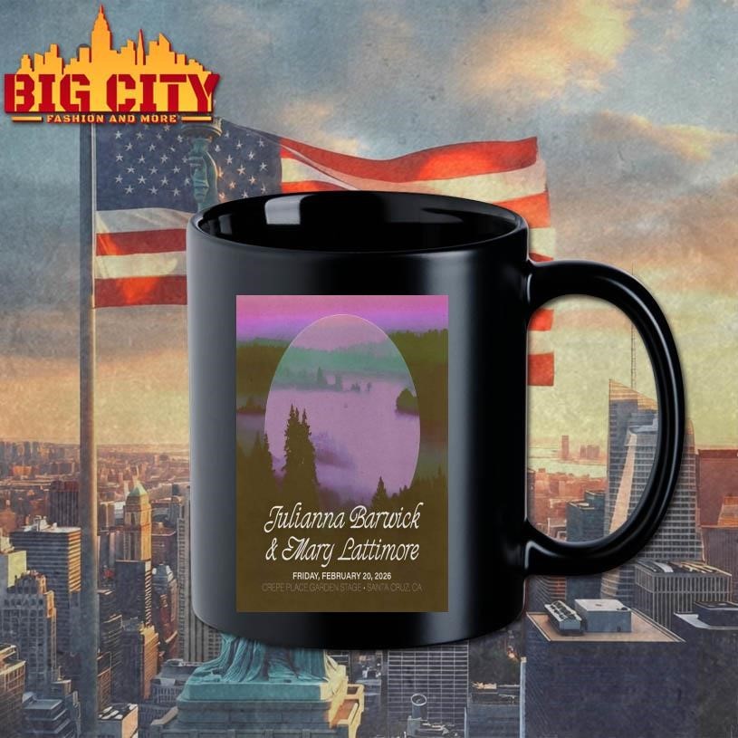 Julianna Barwick With Mary Lattimore Santa Cruz CA On Feb 20 2026 Tour Poster Shirt