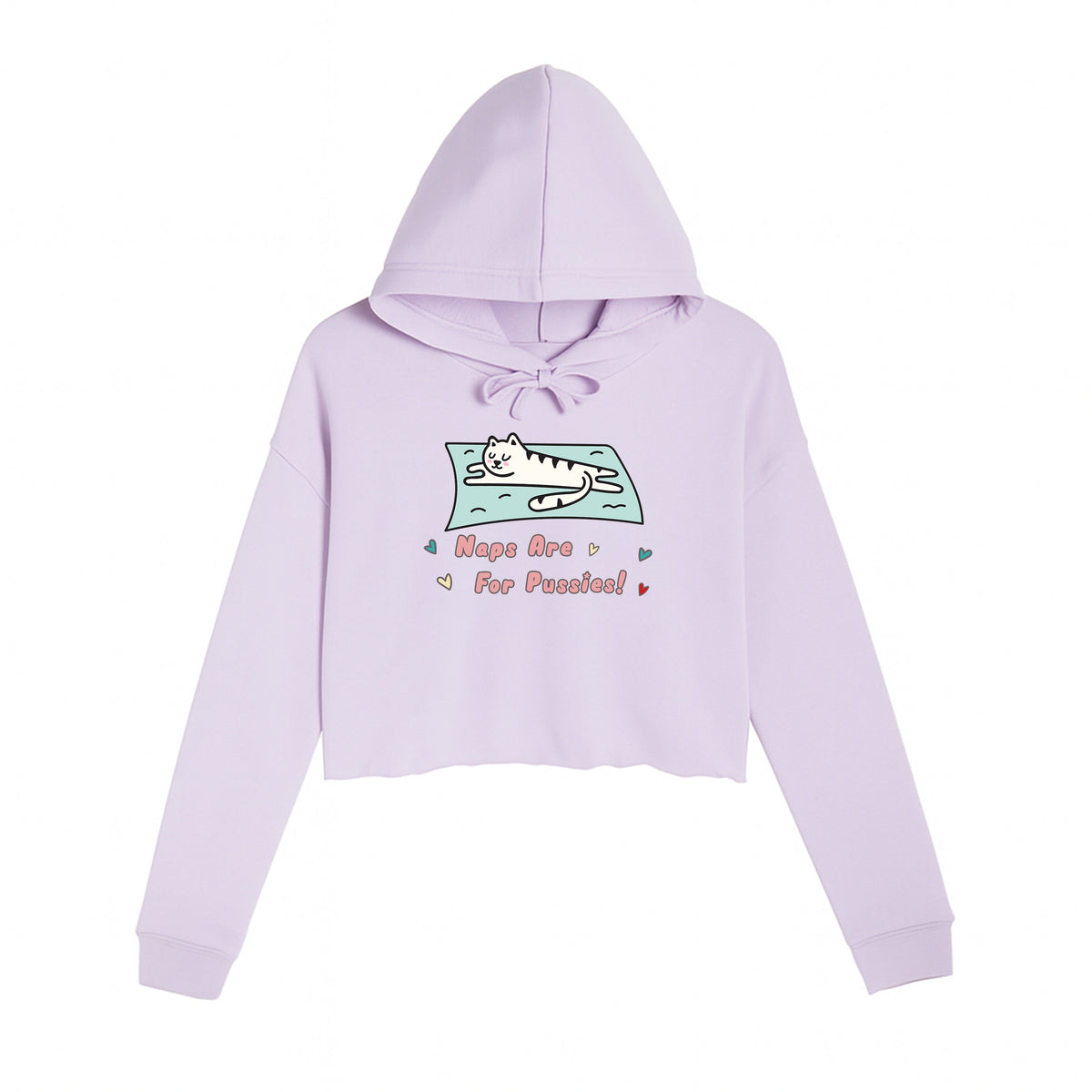 Women's | Naps Are For Pussies | Crop Hoodie