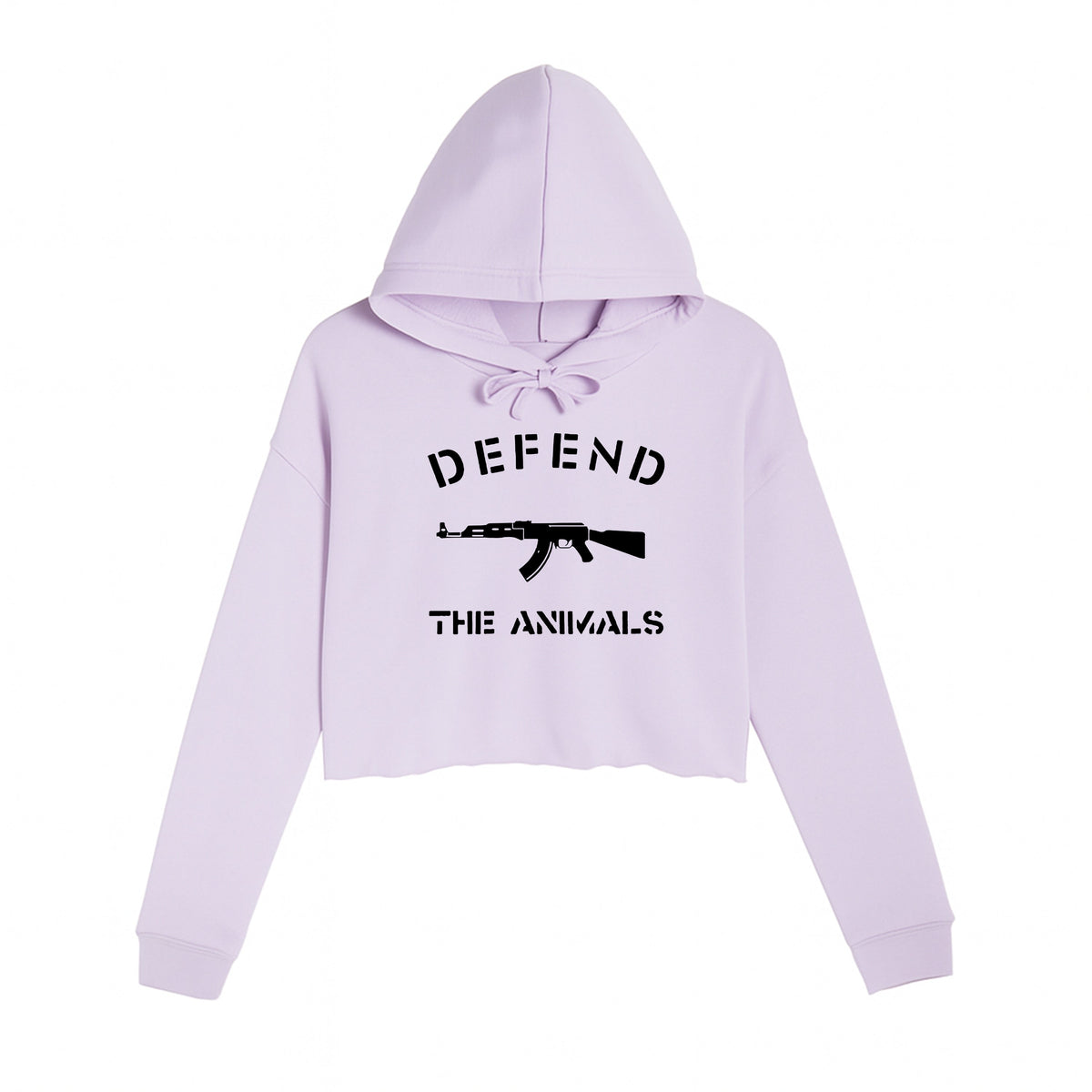 Women's | Defend The Animals | Crop Hoodie