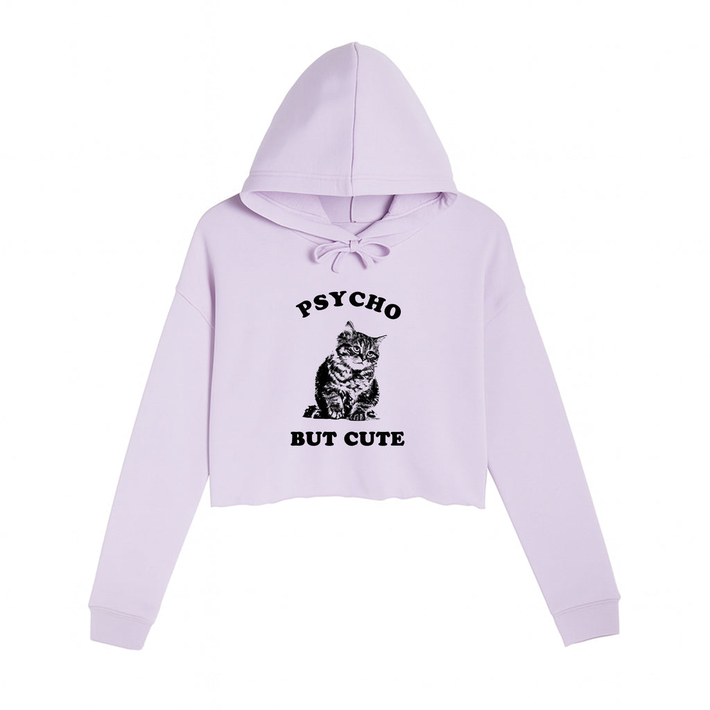 Women's | Cute But Psycho | Crop Hoodie