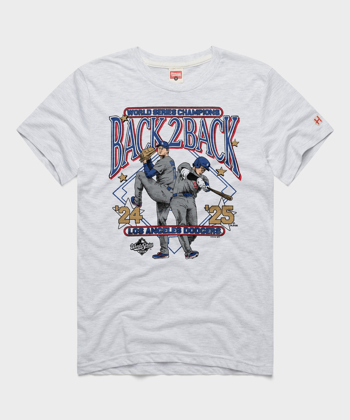 Los Angeles Dodgers Shohei Ohtani '24 '25 Back 2 Back World Series Champions Gold Label