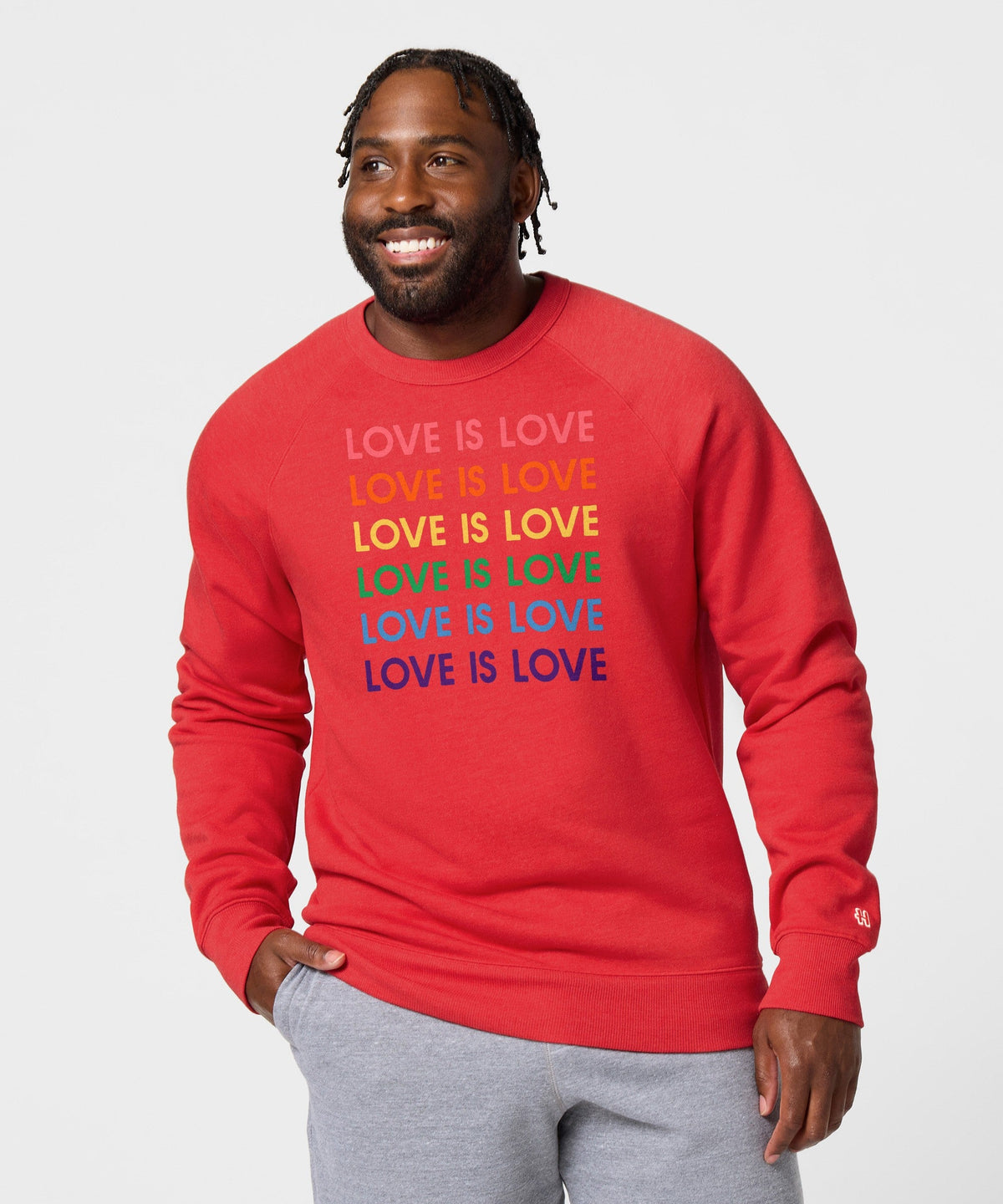 Love Is Love Rainbow Crewneck