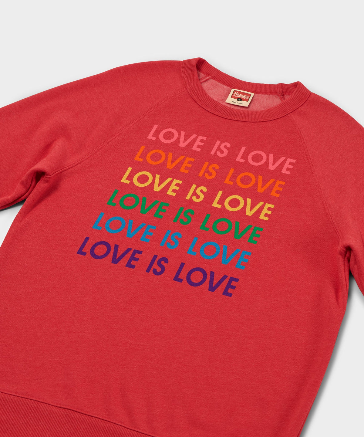 Love Is Love Rainbow Crewneck