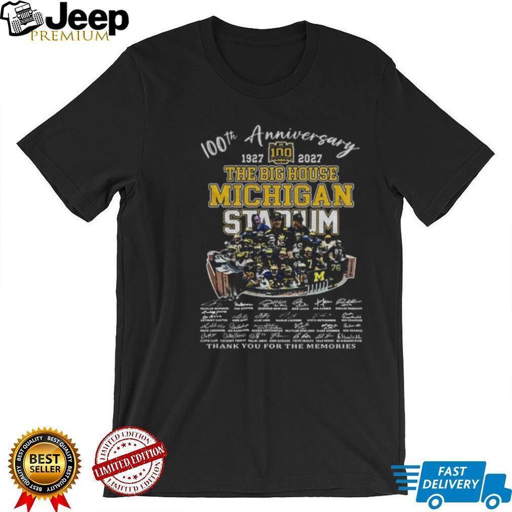 Michigan Stadium Football Memorabilia 100Th Anniversary The Big House Shirt