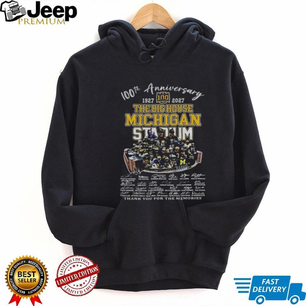 Michigan Stadium Football Memorabilia 100Th Anniversary The Big House Shirt