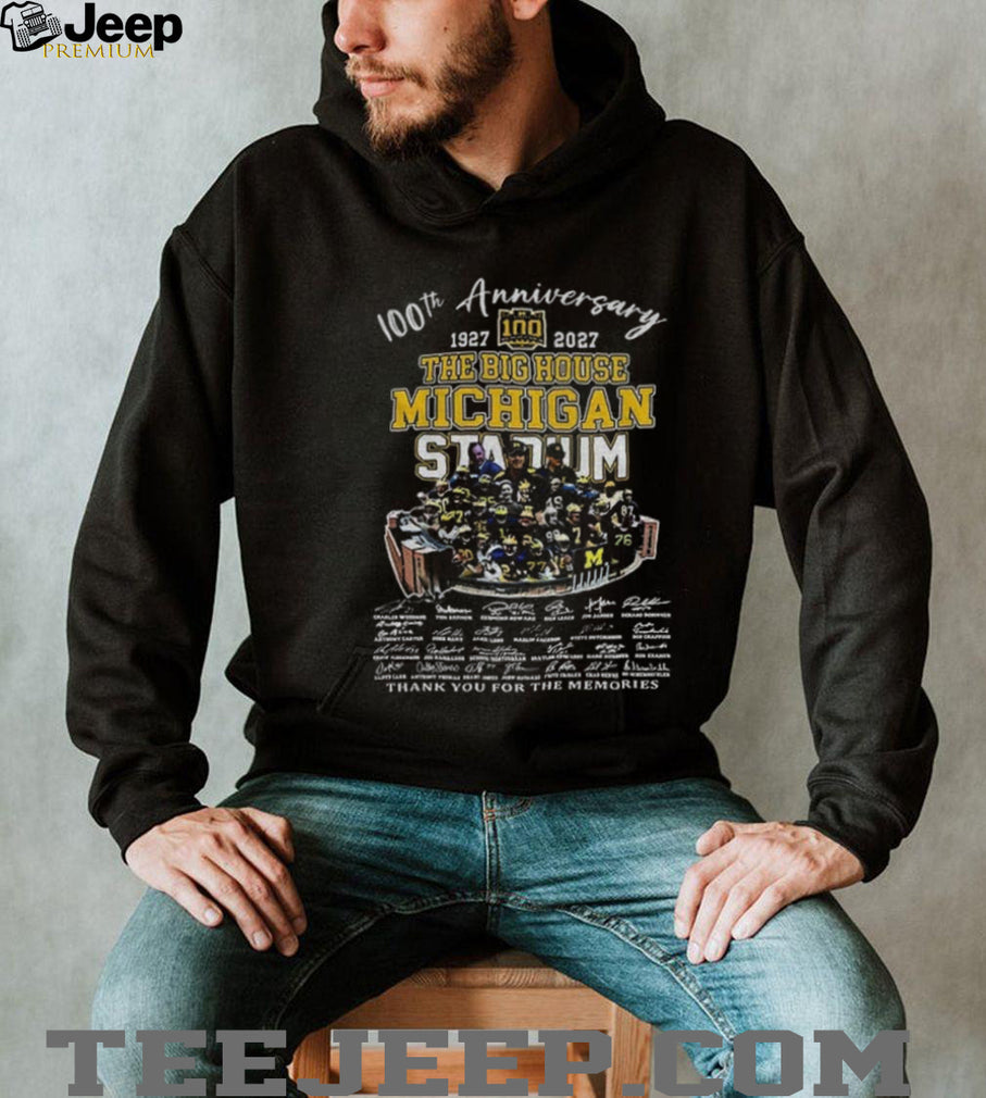 Michigan Stadium Football Memorabilia 100Th Anniversary The Big House Shirt