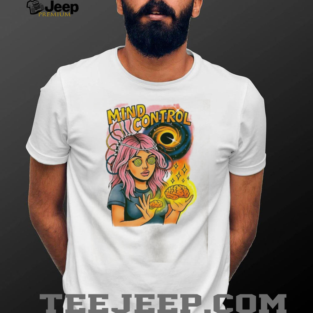 Mind Control Teen Hearts psychedelic black hole shirt