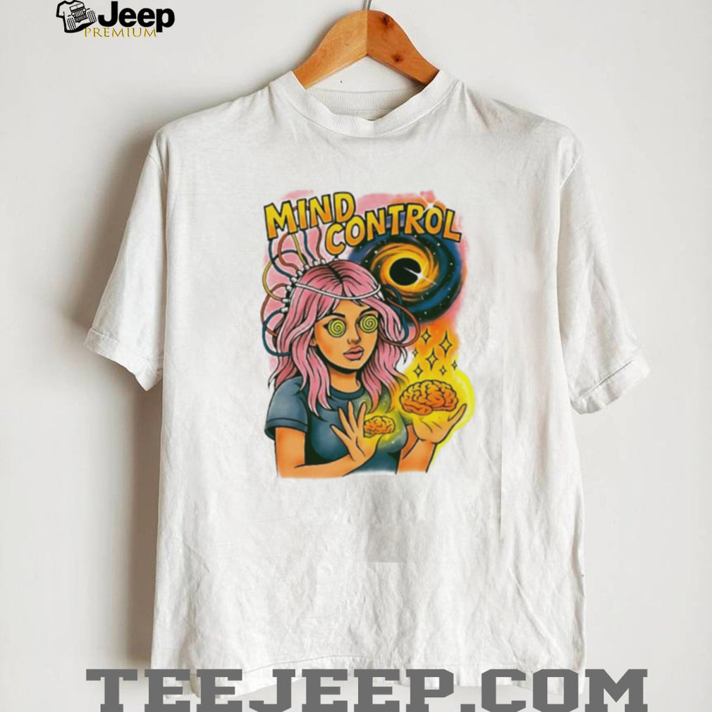 Mind Control Teen Hearts psychedelic black hole shirt