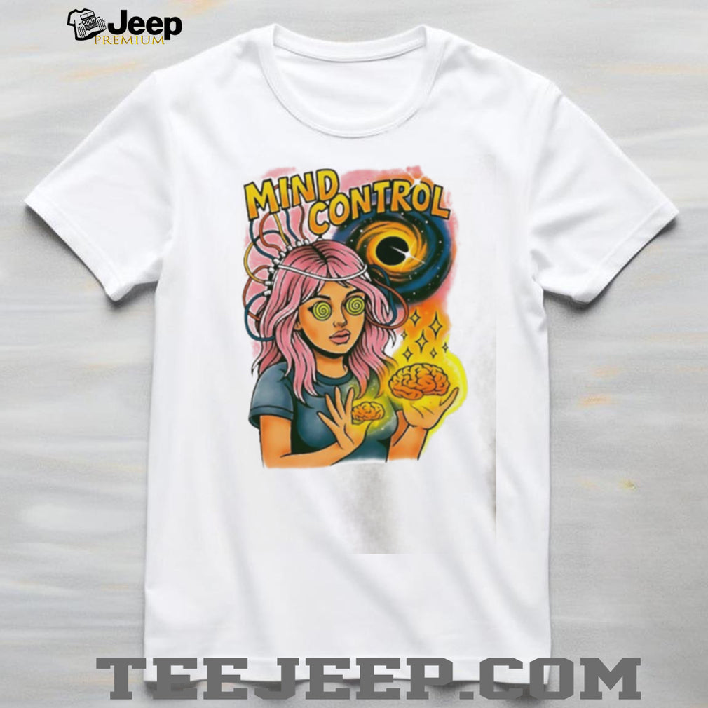 Mind Control Teen Hearts psychedelic black hole shirt