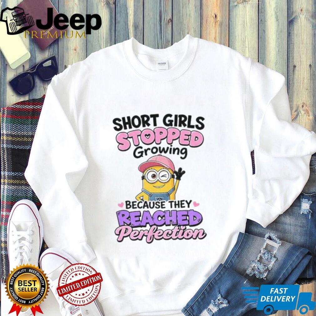 Minion short girl stopped growing because they reached perfection shirt
