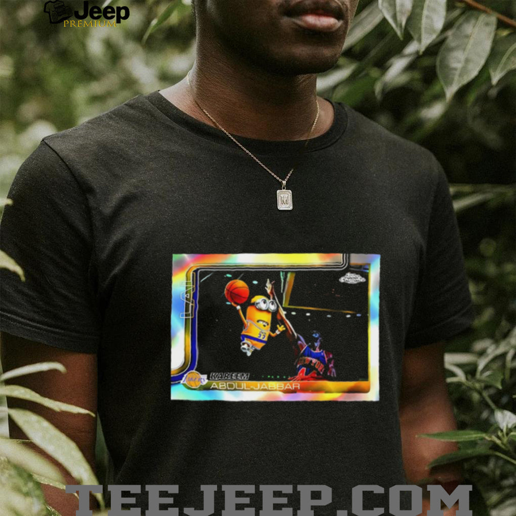 Minions NBA 2025 26 Kareem Abdul Jabbar basketball card shirt