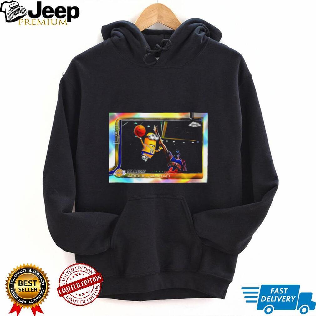 Minions NBA 2025 26 Kareem Abdul Jabbar basketball card shirt