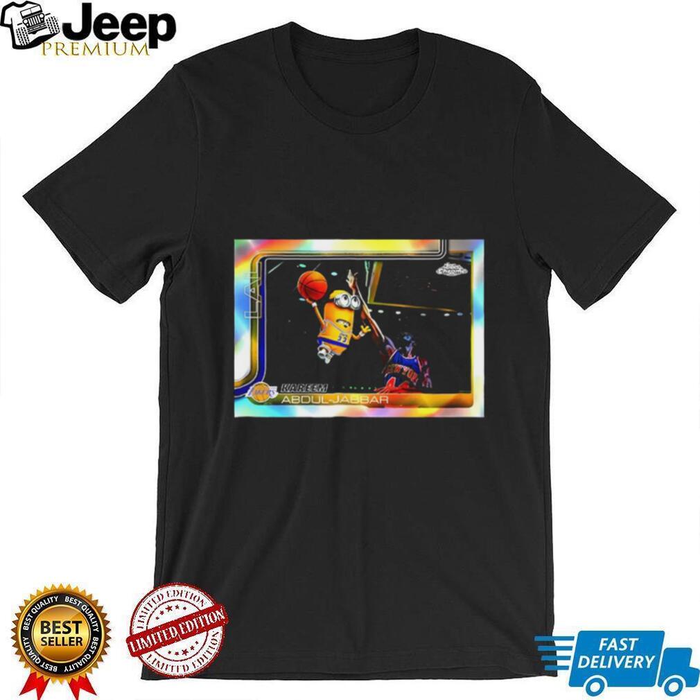 Minions NBA 2025 26 Kareem Abdul Jabbar basketball card shirt